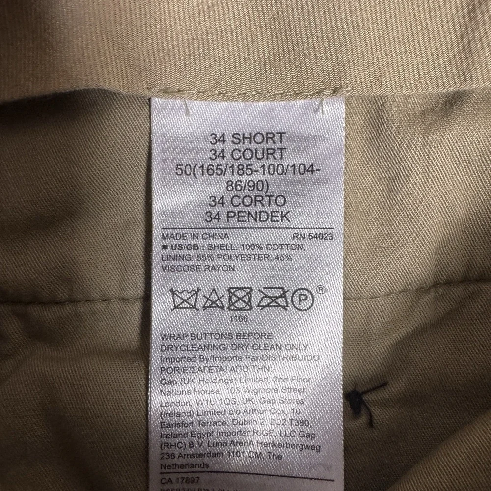 Banana Republic Pants Mens 34S Tailored Slim Olimpias Fabrics Indigo Trouser